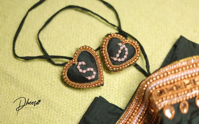 Handcrafted Aari embroidery by Dheera Creatives, gallery image 3