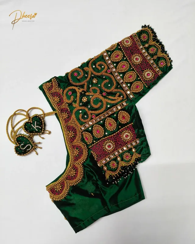 Handcrafted Aari embroidery by Dheera Creatives, gallery image 10
