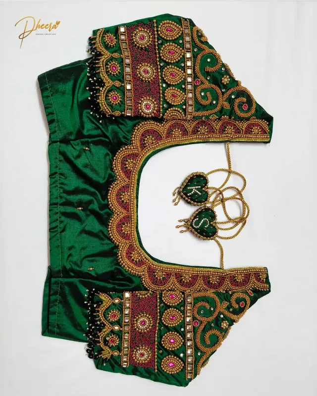Handcrafted Aari embroidery by Dheera Creatives, gallery image 11