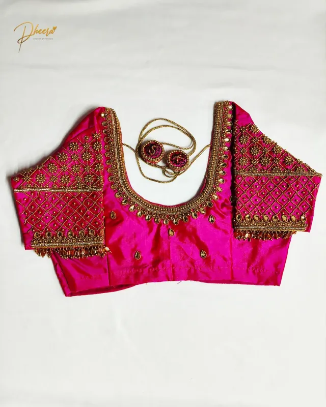 Handcrafted Aari embroidery by Dheera Creatives, gallery image 14