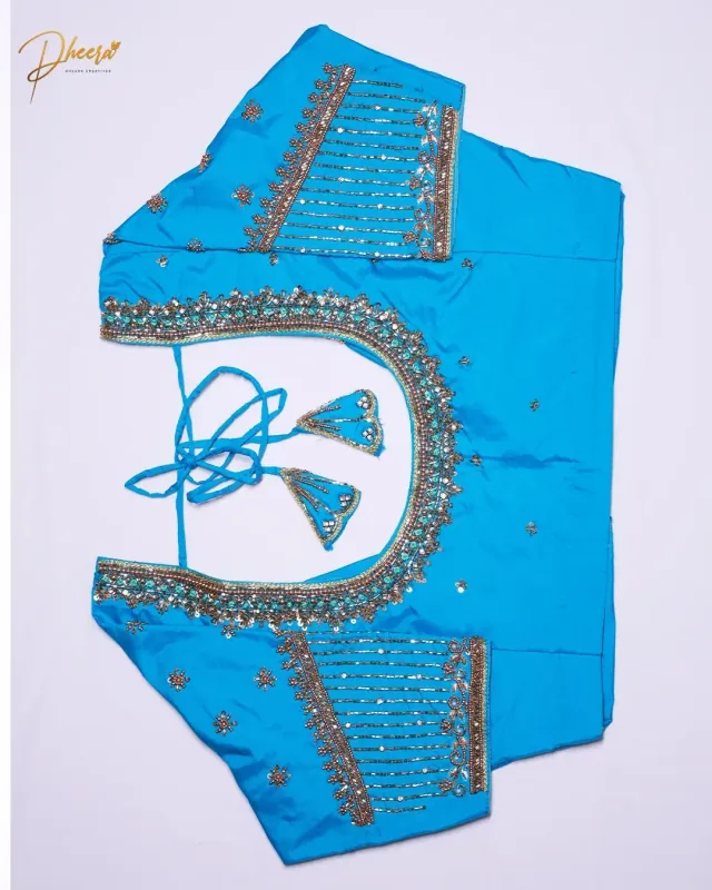 Handcrafted Aari embroidery by Dheera Creatives, gallery image 20