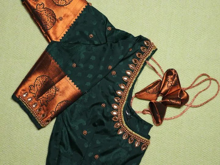 Handcrafted Aari embroidery by Dheera Creatives