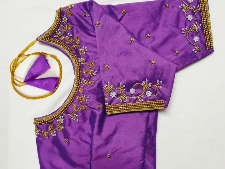 Handcrafted Aari embroidery by Dheera Creatives